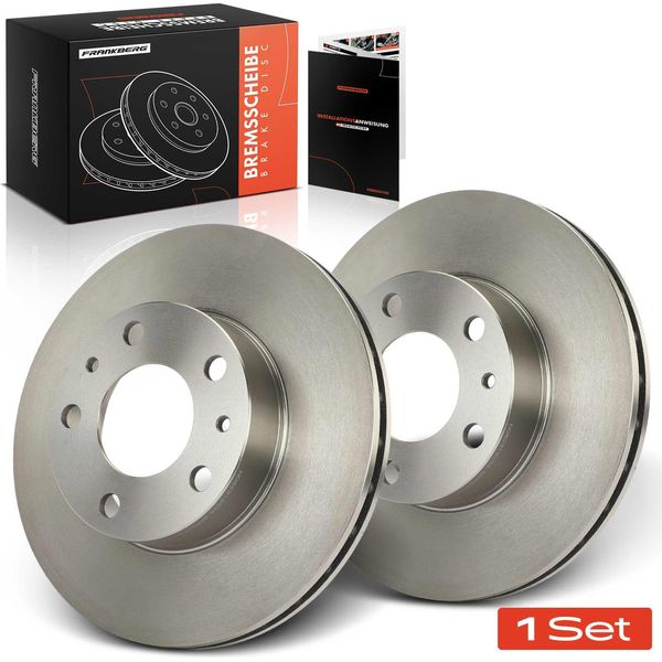 Frankberg 2X Dischi Freno, Asse Anteriore Per CitroëN Jumper Bus Van Fiat Ducato Panorama Peugeot Boxer-image