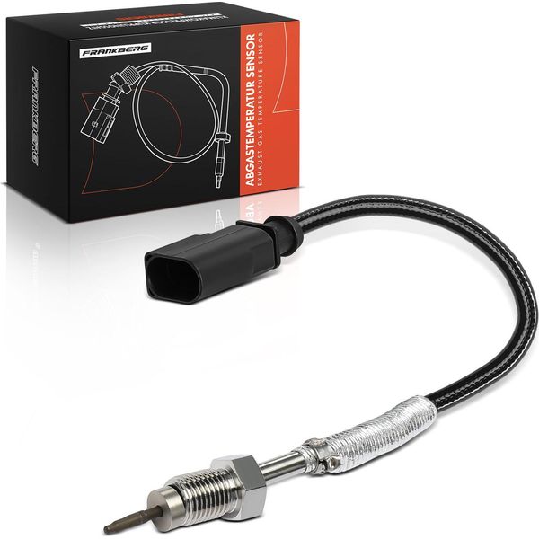 Frankberg 1X Sensore Di Temperatura Dei Gas Di Scarico Per Vw Polo Van Seat Ibiza Iv Sportcoupe Skoda Fabia Iii Kombi-image