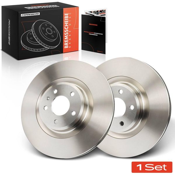 Frankberg 2X Dischi Freno Asse Anteriore Per Audi A4 Avant 8K2 8K5 3.0L 2008-2011-image