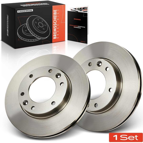 Frankberg 2X Dischi Freno Asse Anteriore Per Kia Carnival/Grand Carnival Iii Vq 2.2L 2.7L 2.9L 2006-2015-image