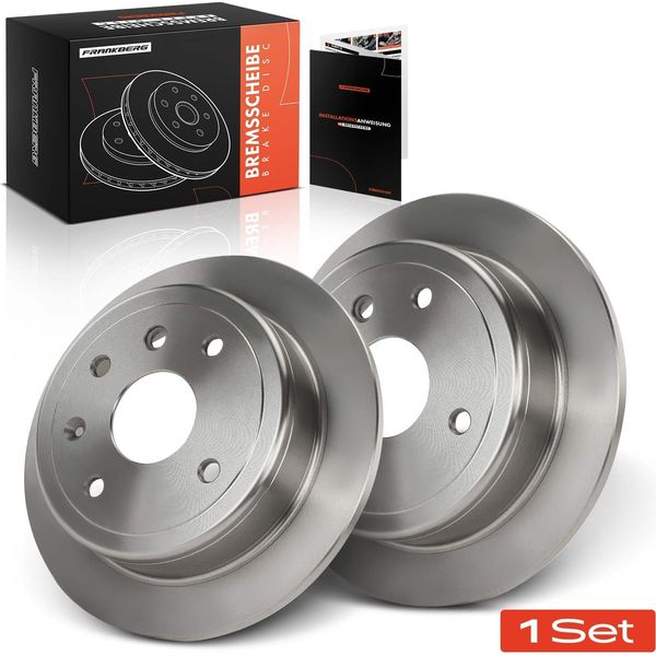 Frankberg 2X Dischi Freno Asse Posteriore Per Chevrolet Lacetti Nubira Estate Notchback Daewoo Hatchback Wagon-image