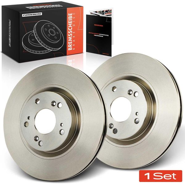 Frankberg 2X Dischi Freno Asse Anteriore Per Honda CR-V Ii Rd 2.0L 2.2L 2002-2006-image