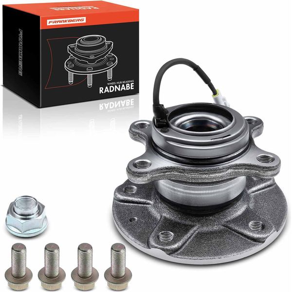 Frankberg 1X Mozzo Ruota Set Cuscinetto Asse Posteriore Entrambi I Lati Per Fiat Sedici 189 1.6L 1.9L 2.0L 2006-2014-image
