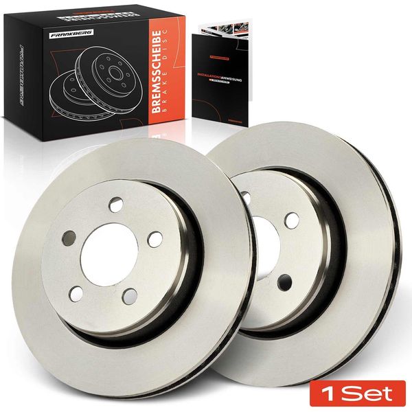 Frankberg 2X Dischi Freno Asse Anteriore Per Dodge Nitro Jeep Cherokee Kk Compass MK49 2006-2013-image