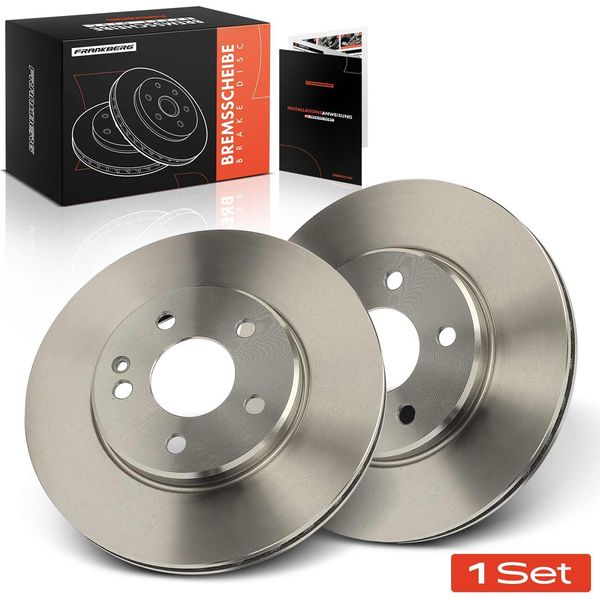 Frankberg 2X Dischi Freno Asse Anteriore Per Mercedes-Benz Classe A W169 Classe B W245 2.0L 2004-2012 2004-2012-image