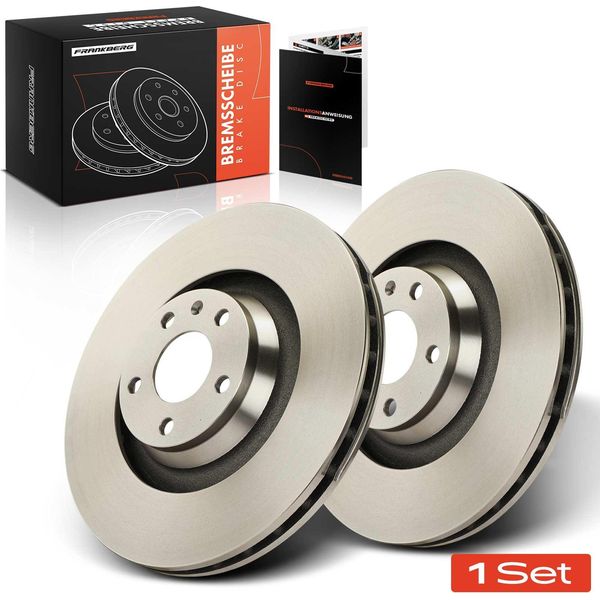 Frankberg 2X Dischi Freno Asse Anteriore Per Audi A6 Allroad Avant 2.0L 2.4L 2004-2011-image