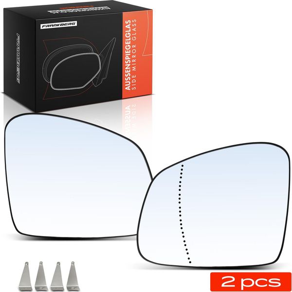Frankberg 2X Vetro Specchio Esterno Anteriore Sinistro Destro Per Renault Twingo 3 Smart-image