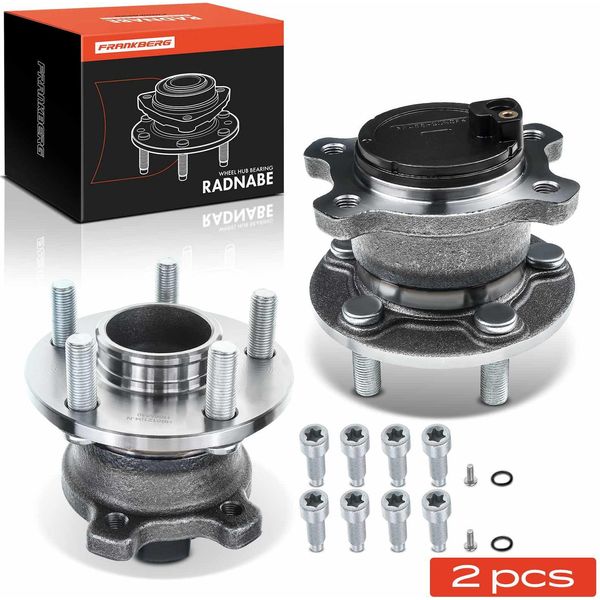 Frankberg 2X Mozzo Ruota Set Cuscinetto Asse Posteriore Entrambi I Lati Per Ford Galaxy S-Max 1.6L 1.8L 2.0L 2.2L 2.3L 2.5L 2006-2015-image