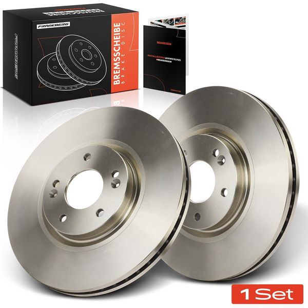 Frankberg 2X Dischi Freno Asse Anteriore Per Hyundai Ix55 3.0L 3.8L 2008-2012-image