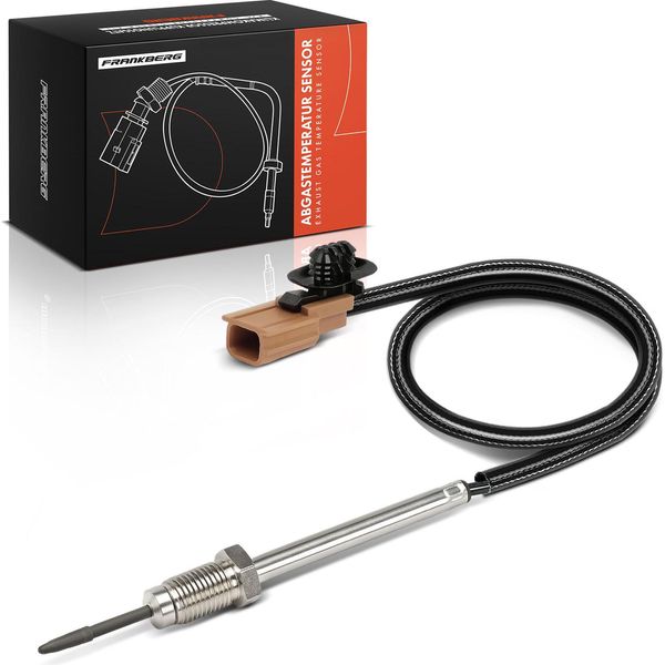 Frankberg 1X Sensore Di Temperatura Dei Gas Di Scarico Per Renault Clio Iii Laguna Iii Megane-image