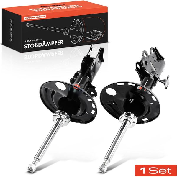 Frankberg 2X Ammortizzatore Asse Anteriore Per Toyota Avensis Estate T27 Avensis Notchback 2008-2018-image