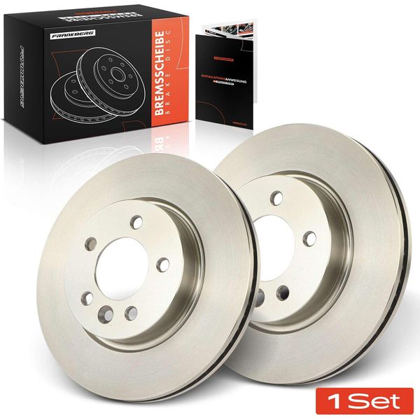 Frankberg 2X Dischi Freno Asse Anteriore Per Land Rover Discovery Iii Van Iv Range Sport 2004-2018-image