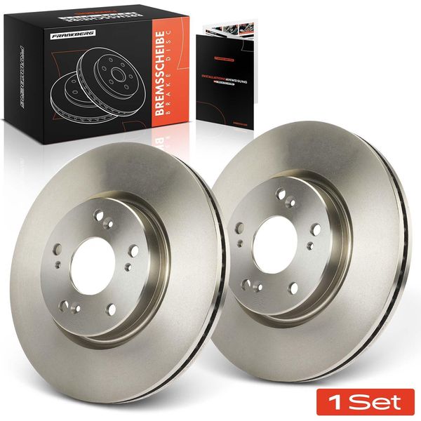 Frankberg 2X Dischi Freno Asse Anteriore Per Honda Accord Ix Notchback Civic Tourer X Hatchback HR-V-image