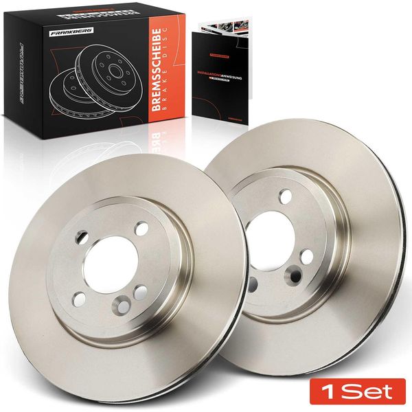 Frankberg 2X Dischi Freno Asse Anteriore Per Mini Mini Cabriolet R56 R57 R55 R58 R59 2006-2015-image