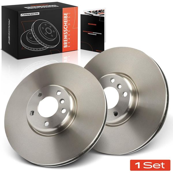 Frankberg 2X Dischi Freno Asse Anteriore Per Bmw Serie 5 Gran Turismo F07 Serie 7 F01 F02 F03 F04 2008-2017-image