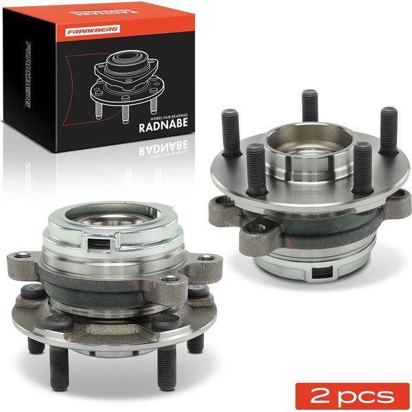 Frankberg 2X Mozzo Ruota Set Di Cuscinetti Asse Anteriore Entrambi I Lati Per Nissan Murano Ii Z51 3.5L 2008-2014-image
