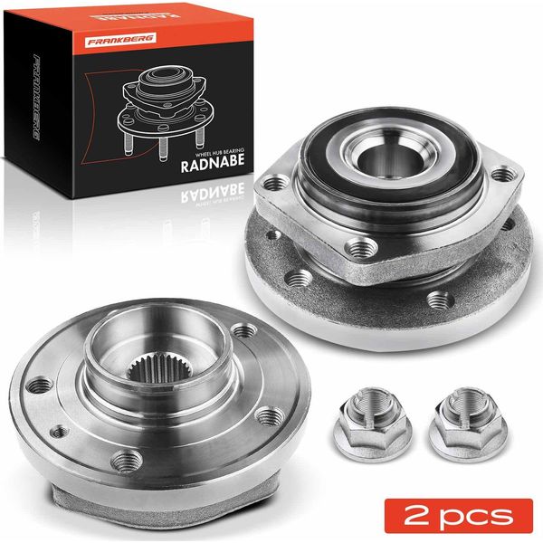 Frankberg 2X Mozzo Ruota Set Di Cuscinetti Asse Anteriore Entrambi I Lati Per Volvo 850 Estate C70 I Cabriolet Coupé S70 V70-image
