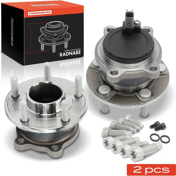 Frankberg 2X Mozzo Ruota Set Cuscinetto Asse Posteriore Entrambi I Lati Per Ford C-Max Ii Van Grand 1.0L 1.5L 1.6L 2.0L 2010-2019-image