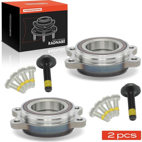 Frankberg 2X Set Di Cuscinetti Ruota Mozzo Anteriore E Posteriore Per Audi A4 Allroad Avant A5 Cabriolet Sportback A6 A7 A8 Q5 Van-image