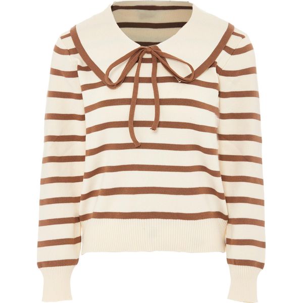 Naemi Maglia Da Donna - Marrone Bianco, Xs/S-image