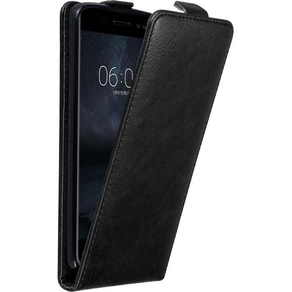Cadorabo Cover Per Nokia 6 2017 Cover Protettiva In Nero Flip Case Custodia Per Telefono Cellulare Cover-image