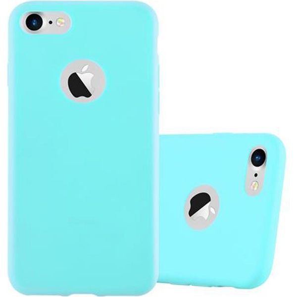 Custodia Cadorabo Per Apple Iphone 7 / 7S / 8 / Se 2020 Custodia Protettiva In Blu Custodia Del Telefono Cellulare Custodia In Silicone Tpu Copertura-image