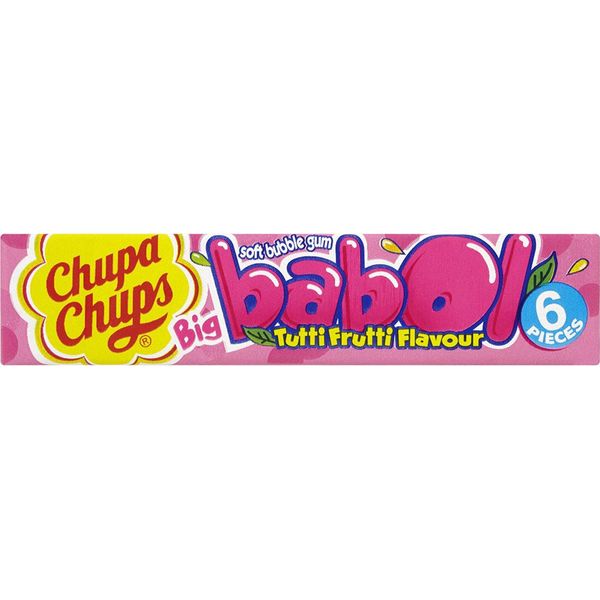 Gomme Da Masticare Chupa Chups Big Babol Tutti Frutti In Cubetti Da 552 G, Confezione Da 20 Pz-image
