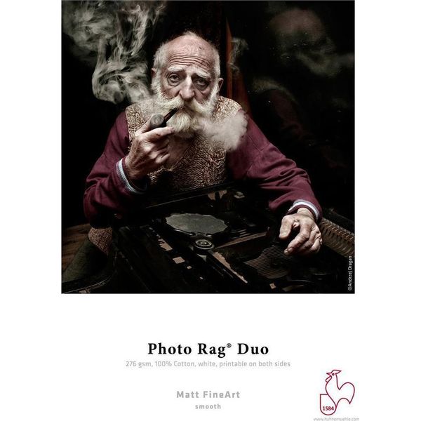 Carta Inkjet HahnemüHle Photo Rag® Duo Fineart - 276 G/M² - Din A3+ - 25 Fogli-image