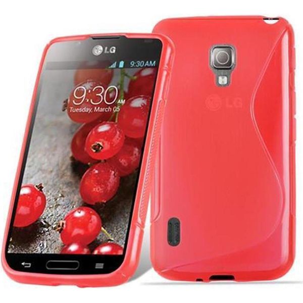 Cadorabo Custodia Protettiva Per Lg L5 Ii (2A Sim) Cover In Rosso Custodia Per Cellulare Tpu Custodia In Silicone-image