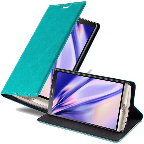Cadorabo Custodia Per Lg G3 Cover Protettiva In Turchese Custodia Per Cellulare Cover Chiusura Magnetica-image