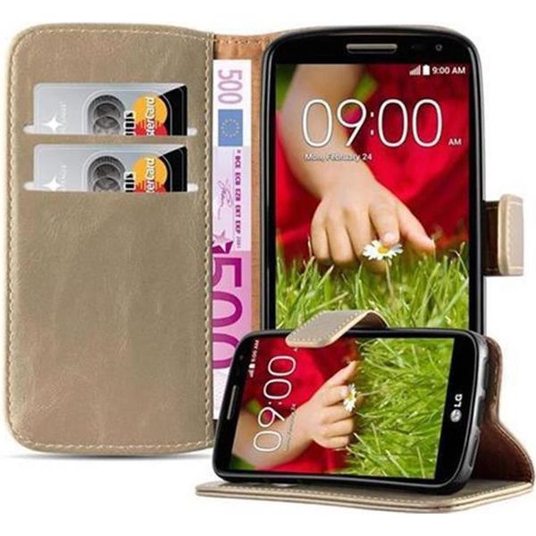 Cadorabo Cover Per Lg G2 Mini Cover Protettiva In Marrone Cover Telefono Cellulare Cover Libro Custodia Custodia-image