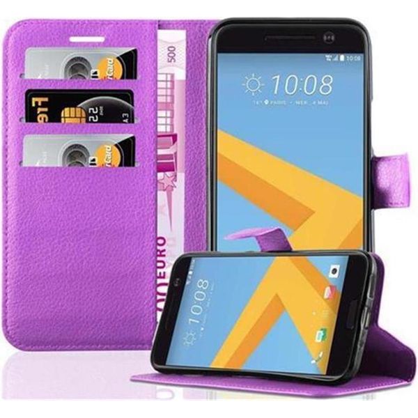 Custodia Cadorabo Per Htc One M10 Custodia Protettiva Viola Per Telefono Cellulare Custodia Cover Chiusura Magnetica-image