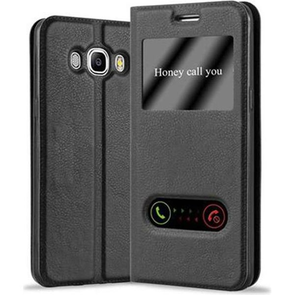 Cadorabo Custodia Protettiva Per Samsung Galaxy J5 2016 Cover In Nero Custodia Del Telefono Cellulare Custodia A Libro Cover Case-image