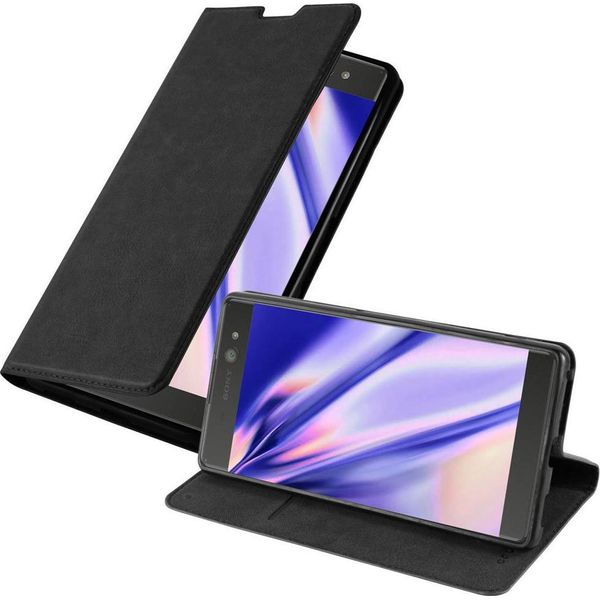 Cadorabo Custodia Per Sony Xperia Xa Ultra Cover Protettiva In Nero Custodia Per Cellulare Cover Chiusura Magnetica-image