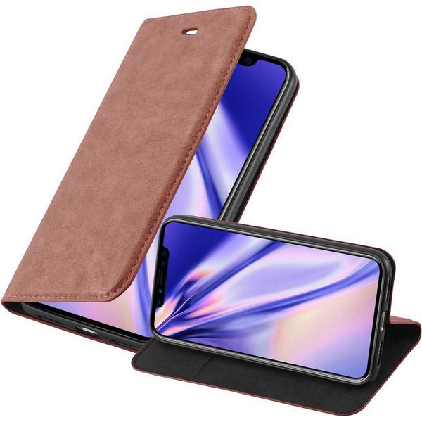 Cadorabo Custodia Per Apple Iphone X / Xs Custodia Protettiva In Marrone Custodia Per Cellulare Cover Chiusura Magnetica-image