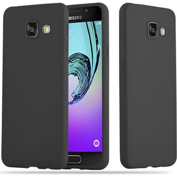 Cadorabo Custodia Per Samsung Galaxy A3 2016 Custodia Protettiva In Nero Custodia Per Telefono Cellulare Tpu Custodia In Silicone Cover-image