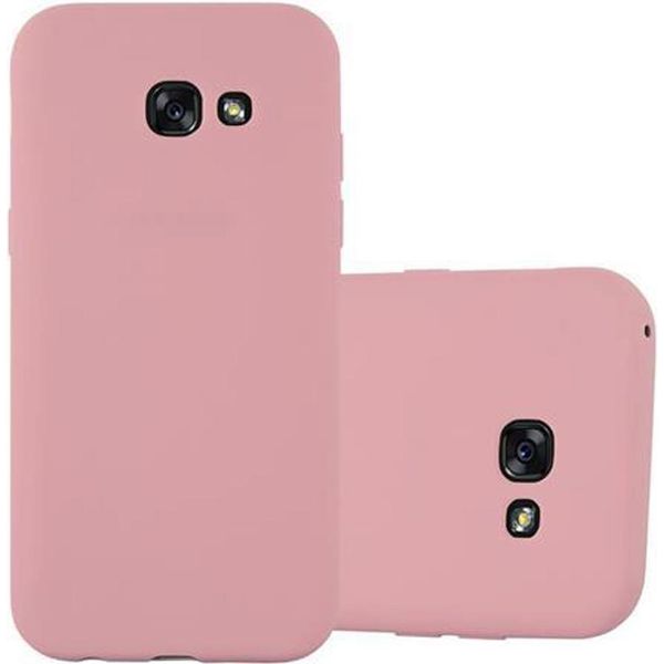 Cadorabo Custodia Per Samsung Galaxy A3 2017 Custodia Protettiva In Rosa Custodia Per Cellulare Tpu Custodia In Silicone Cover-image