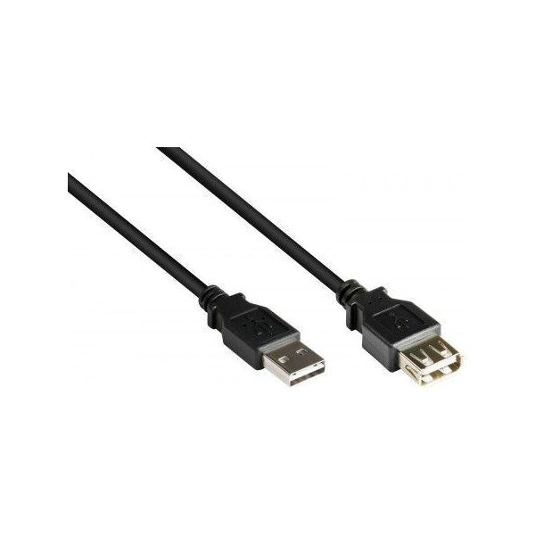 Good Connections Prolunga USB2.0 A-St.-A-Bu. Nero 0,5 M-image