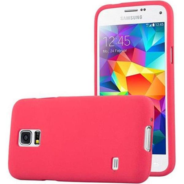 Cadorabo Custodia Protettiva Per Samsung Galaxy S5 Mini / S5 Mini Duos In Rosso Custodia Per Telefono Cellulare Tpu Etui Cover Case-image