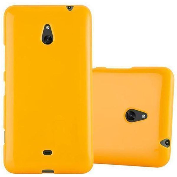 Cadorabo Custodia Protettiva Per Nokia Lumia 1320 Cover In Tpu Giallo Custodia Cover-image