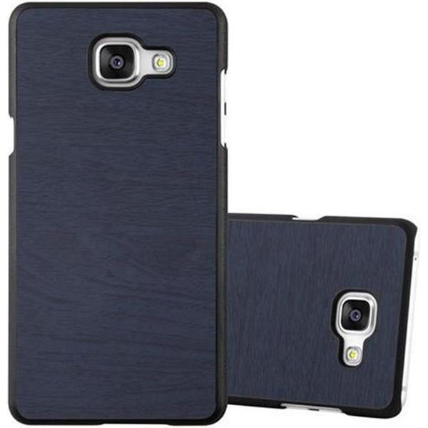 Cadorabo Cover Per Samsung Galaxy A3 2016 Cover Protettiva In Blu Custodia Rigida Look Legno Cover Per Cellulare-image