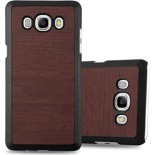 Cadorabo Cover Per Samsung Galaxy J5 2016 Cover Protettiva In Marrone Custodia Rigida Aspetto Legno Cover Per Telefono Cellulare-image
