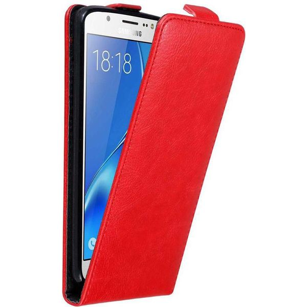 Cadorabo Cover Per Samsung Galaxy J5 2016 Cover Protettiva In Rosso Flip Case Custodia Per Telefono Cellulare Cover-image