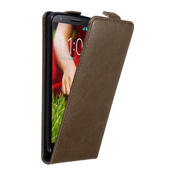 Custodia Cadorabo Per Lg G2 Cover Protettiva In Marrone Custodia Flip Per Telefono Cellulare Custodia Cover-image