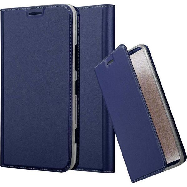 Cadorabo Custodia Per Cellulare Per Nokia Lumia 1320 Custodia Protettiva In Blu Cover Etui Book Case Booklet-image