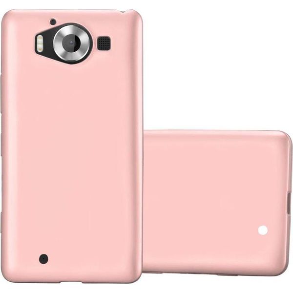 Cadorabo Cover Protettiva Per Nokia Lumia 950 In Rosa Custodia Del Telefono Cellulare Tpu Custodia In Silicone Cover Case-image