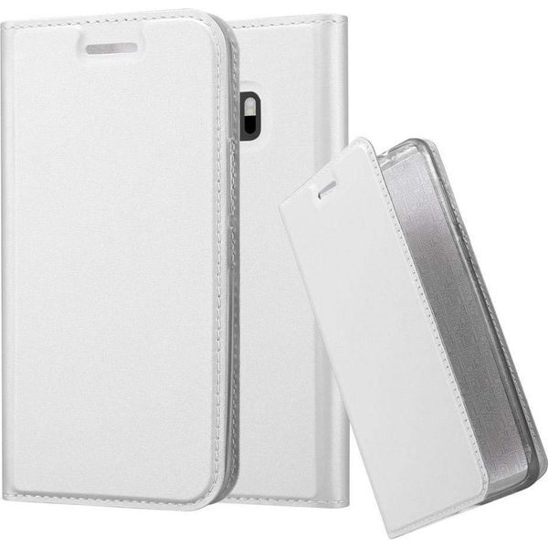 Cadorabo Custodia Per Cellulare Per Htc One M10 Custodia Protettiva In Argento Cover Etui Book Case Booklet-image