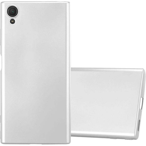 Cadorabo Custodia Protettiva Per Sony Xperia XA1 Plus In Argento Custodia Del Telefono Cellulare Custodia In Silicone Tpu Custodia Cover-image