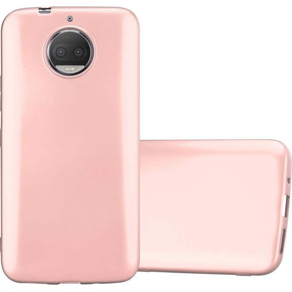 Cadorabo Custodia Protettiva Per Motorola Moto G5S Plus Custodia In Rosa Custodia Per Telefono Cellulare Custodia In Silicone Tpu Custodia Di Copertura-image