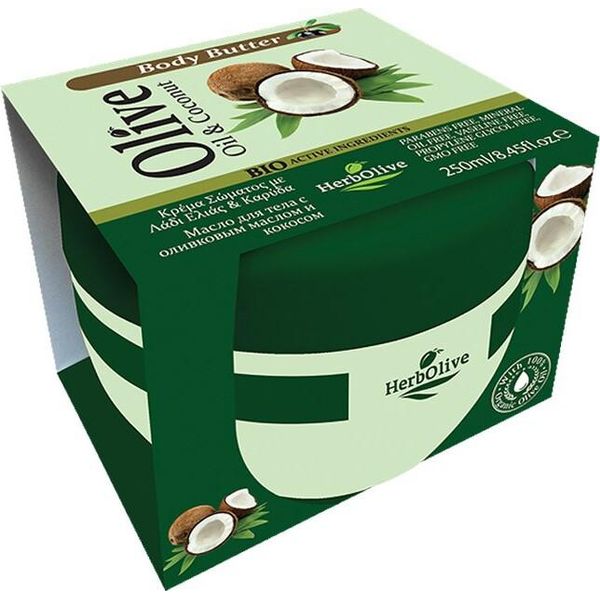 Herbolive Burro Corpo Olio Di Oliva E Cocco 250 Ml-image